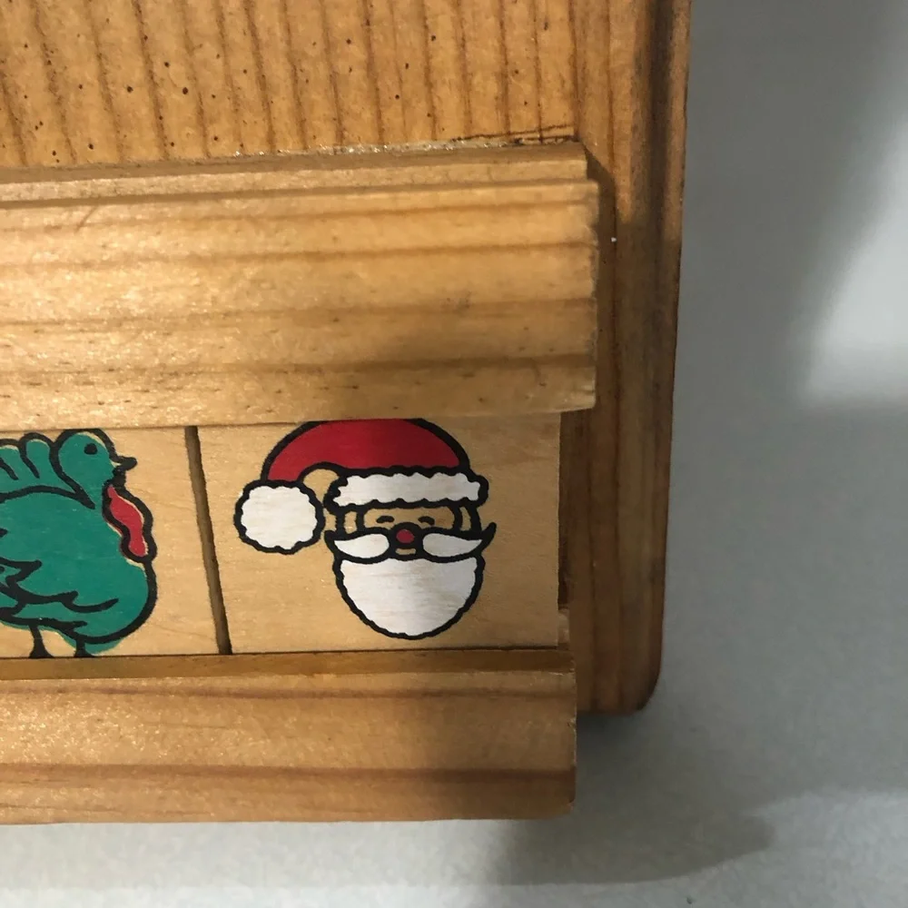 Vintage Wooden Perpetual Calendar Noah's Ark - Picture 16 of 16